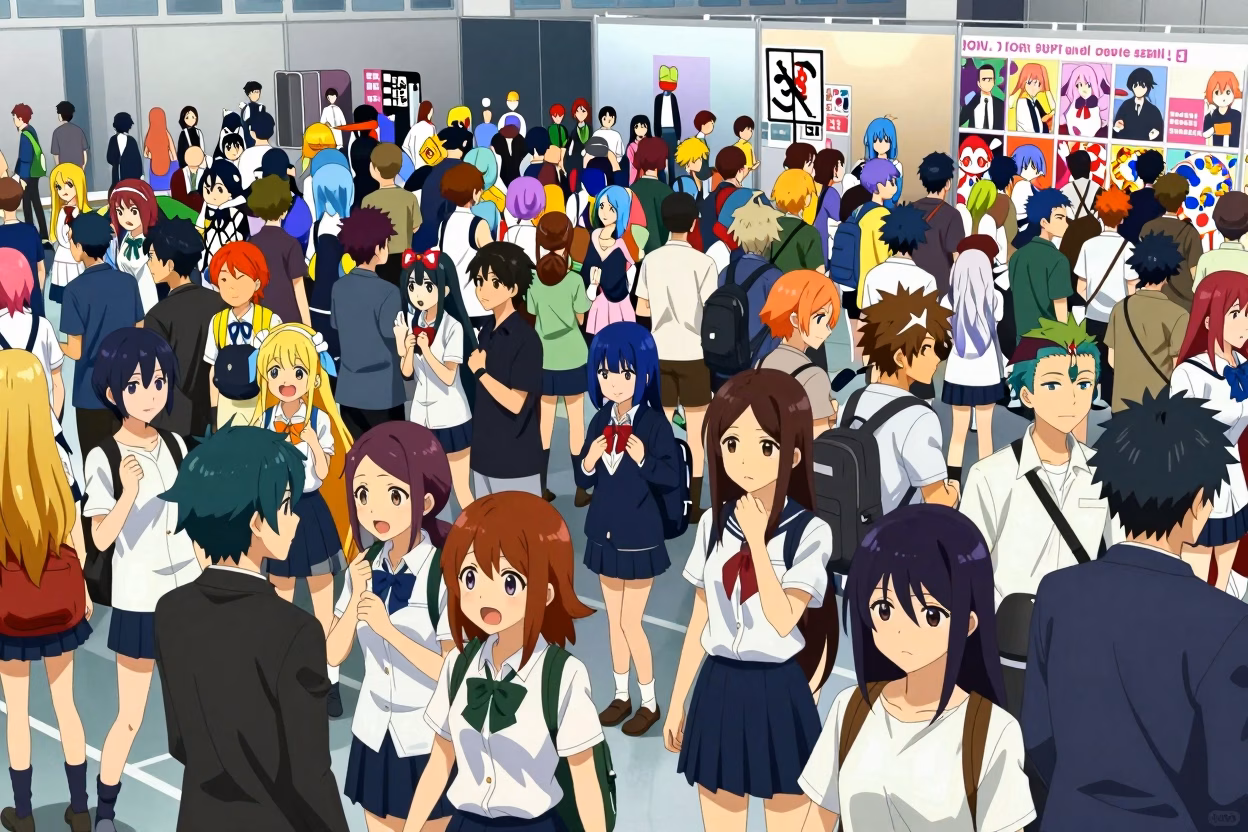 Communauté de fans de manga yaoi, yuri et hentai réunis en convention