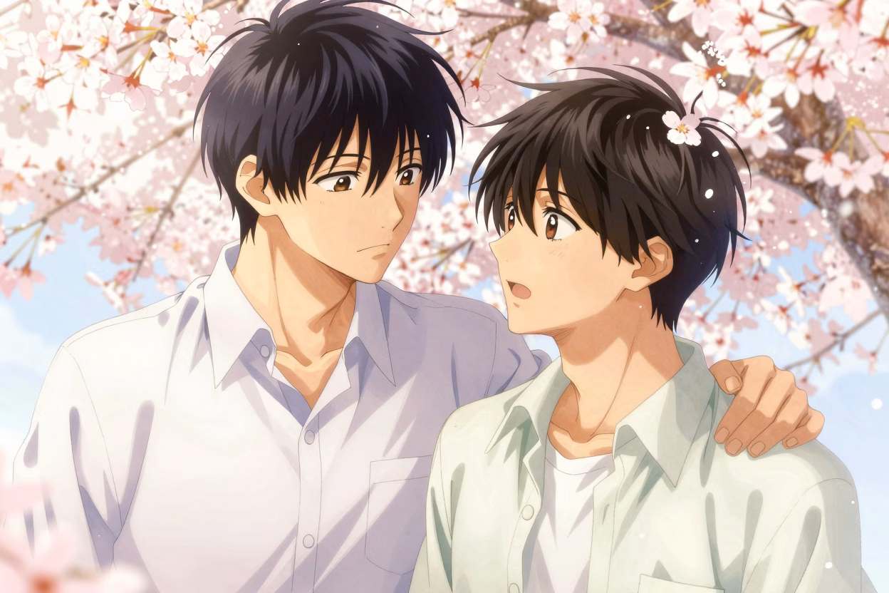 Illustration du genre yaoi boys love dans le manga japonais