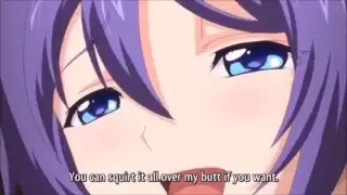 Big Titted Librarian Fucks the Client and Makes Him a Buttjob with her Big Ass | Hentai - Preview 7